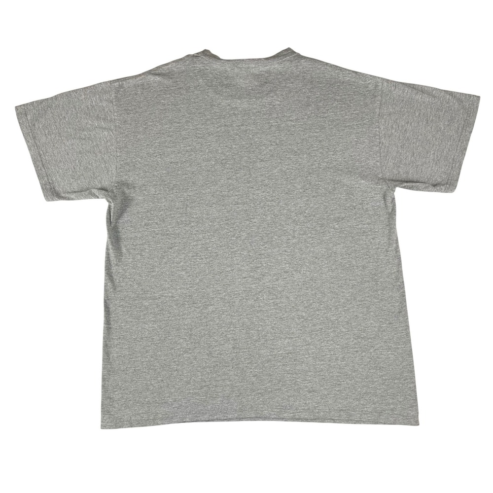 Nike Mens Graphic T-Shirt Grey‎ Blue Swoosh Spellout Logo Size - Picture 8 of 8